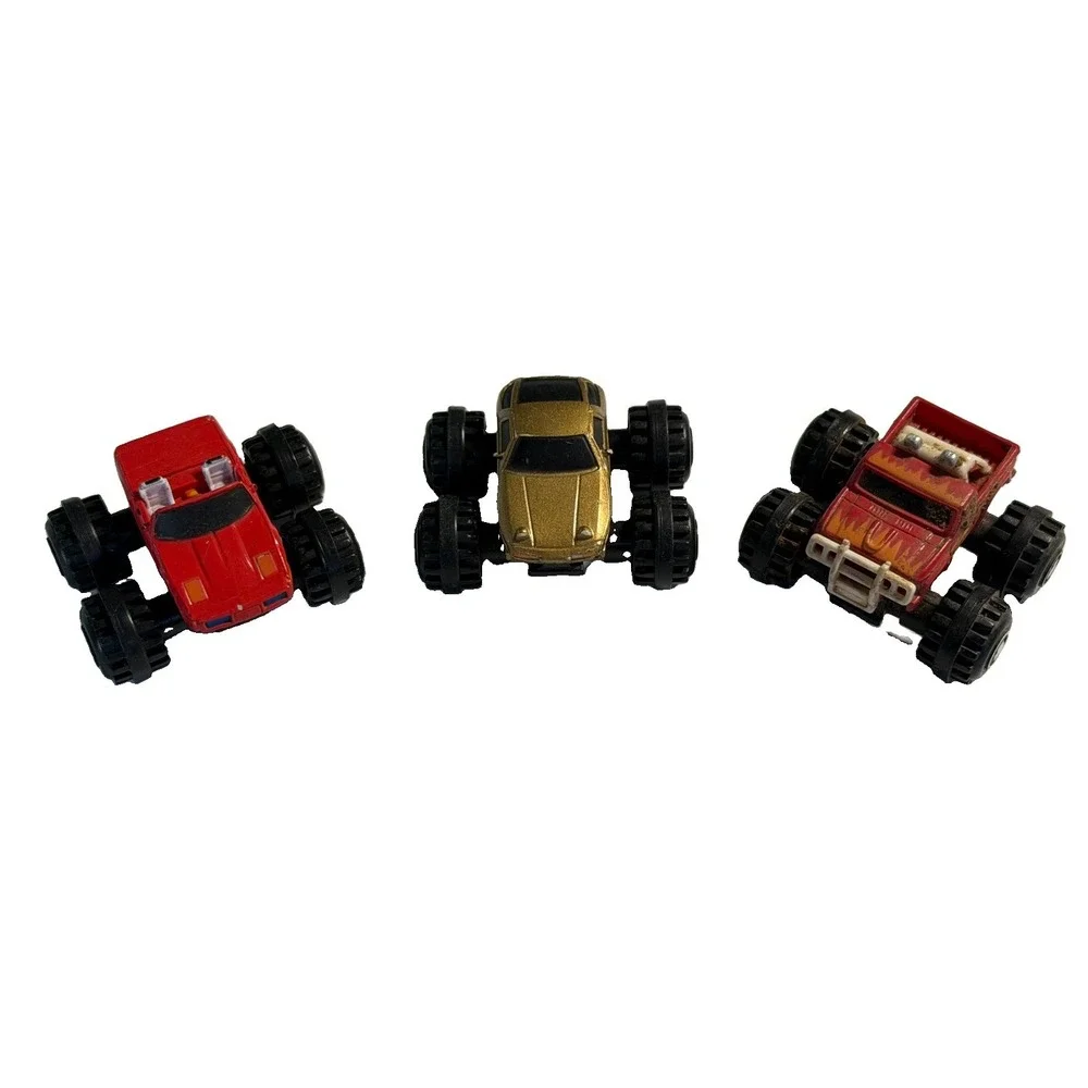 Vintage 1987 Roadchamps Big 4x4 Monster Trucks Mini Diecast Lot Of 3